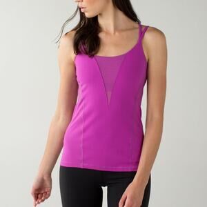 Lululemon Exquisite Tank Ultra Violet Full-On Luon Athletic Top Size 8